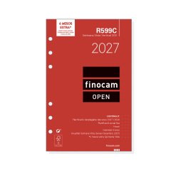 Recambio anual 500 117x181 Semana Vista Vertical Open R599C Finocam Catalán