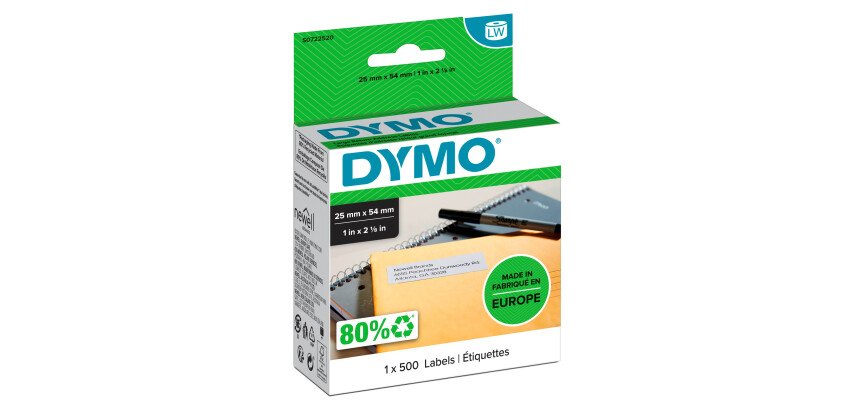 Address labels return paper 54 x 25 mm Dymo S0722520 white - roll of 500