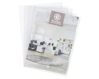 Pack de 200 dosieres uñero incoloro Bruneau A4 PVC 15/100e + 100 gratis