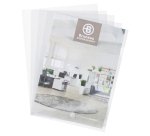 Pack 200 chemises coin plastique Bruneau A4 PVC 15/100e incolores + 100 offertes