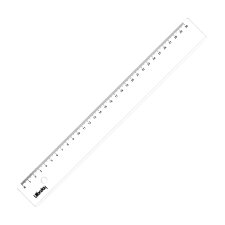 Platte plastic liniaal Safetool 30 cm