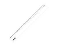 Flache Bürolineale aus Plastik Safetool 30cm