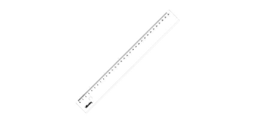 Règle plate Wonday 30 cm plastique