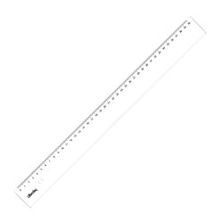 Flat plastic desk rulers Safetool 40 cm.