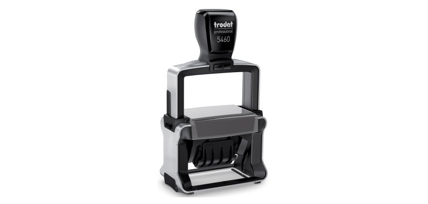 Tampon encreur automatique dateur "Bon à payer" Trodat Professional Line 5460L bicolore