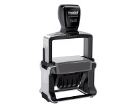 Tampon encreur automatique dateur "Reçu le" Trodat Metal Line 5460L bicolore