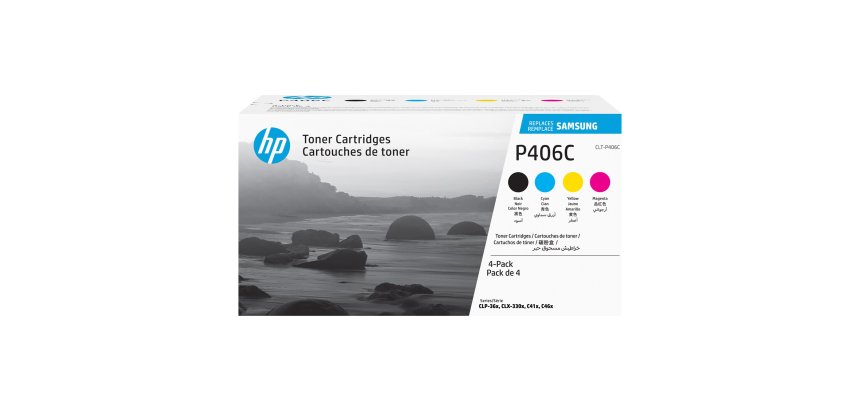 Pack 4 toners couleurs CLT-P406C (Samsung devient HP)