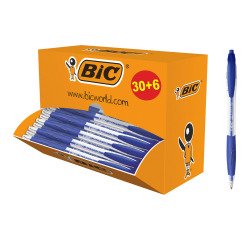 Pack de 30 bolígrafos de bola Atlantis Bic retráctiles + 6 GRATIS 