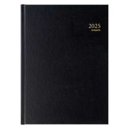 Agenda journalier Brepols Bremax - année 2025 - 21 x 29 cm noir