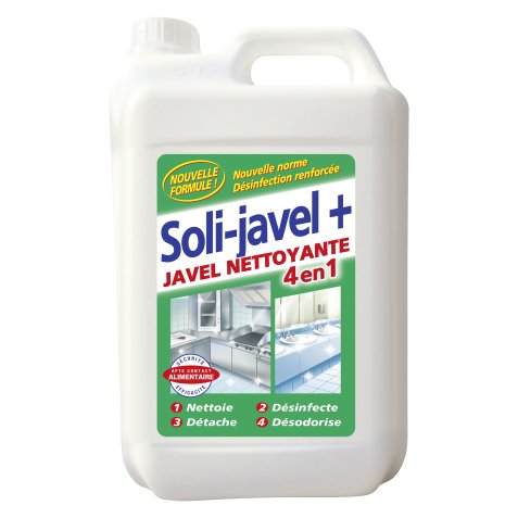 Javel nettoyante 4 en 1 Soli-Javel +  - Bidon de 5 L