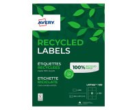 Etiquette adresse multi-usage recyclée 99,1 x 67,7 mm Avery LR7165-100 blanche - Boîte de 800