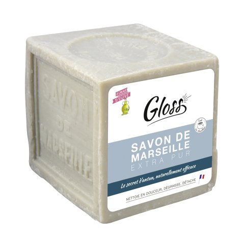 Savon de Marseille solide à l'huile d'olive  Gloss - Pain 600 g