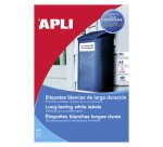 Etiquetas poliéster Láser Blancas 210 x 297 resistentes a intemperie Apli 1228