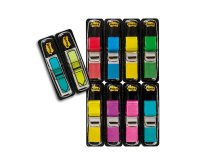 Pack de marcapáginas 8 distribuidores estrechos Post-it + 2 flechas gratis