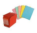 Pack 50 dossiers suspendus pour armoires kraft Ultimate Elba fond 15 mm orange + 50 chemises Index offertes