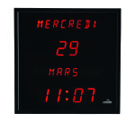 Horloge grand format à date digitale