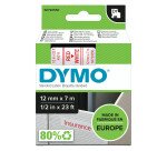 Nastri dymo d1 12 mm x 7 m rosso/bianco