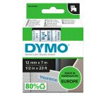 Nastri dymo d1 12 mm x 7 m rosso/bianco