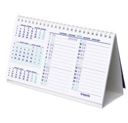 Calendrier mensuel de bureau année 2026 - 12,5 x 21 cm