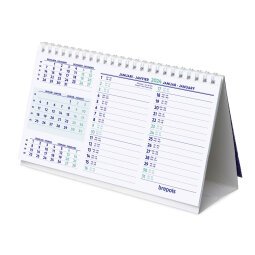 Calendrier mensuel de bureau année 2025 - 12,5 x 21 cm