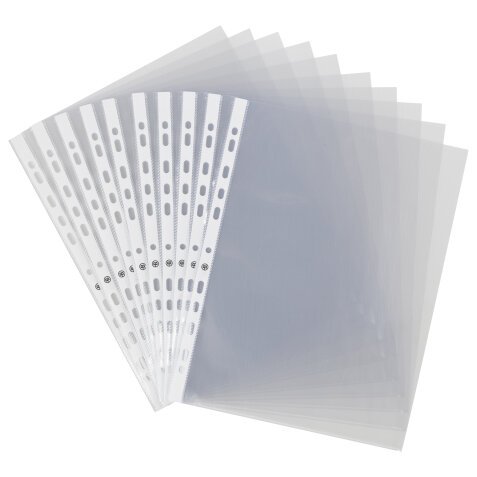 Pack 200 perforated A4 sleeves Elba PP 9/100 smooth polypropylene + 100 free