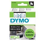 Ruban polyester Dymo D1 9 mm écriture noire