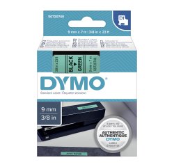 Ruban polyester Dymo D1 9 mm écriture noire