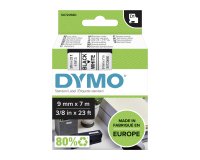 Cinta Dymo D1 fondo blanco ancho 9 mm x 7 m
