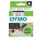 Ruban polyester Dymo D1 6 mm S0720780 écriture noire
