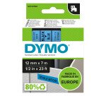 Cinta Dymo D1 escritura negra ancho 12 mm x 7 m