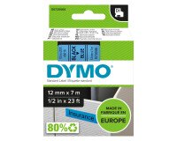 Dymo labels 12 mm black on blue for Pocket/1000/2000/3500/5000/5500