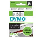 Ruban polyester Dymo D1 19 mm S0720820 transparent écriture noire