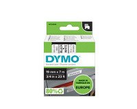 Cinta Dymo D1 fondo blanco ancho 19 mm x 7 m