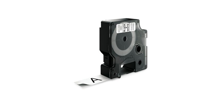 Cinta Dymo D1 fondo blanco ancho 19 mm x 7 m