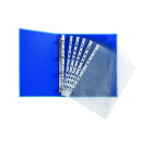 Pochettes transparentes perforées Oxford A4 - polypropylène lisse 9/100e - boîte de 100