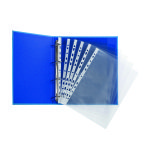 Pochettes transparentes perforées Oxford A4 - PVC 10/100e - sachet de 10