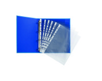 Box containing 100 perforated A4 sleeves Elba PP 9/100 smooth polypropylene