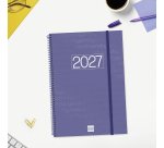 Agenda espiral Year 210 x 297 semana vista Finocam azul