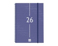 Agenda espiral Year 210 x 297 semana vista Finocam azul
