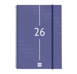 Agenda espiral Year 210 x 297 semana vista Finocam negro