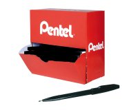 Pak van 36 viltstiften Pentel Sign Pen zwart + 12 gratis