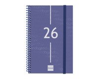 Agenda espiral Year 117 x 181 semana vista Finocam azul