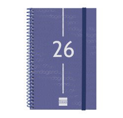 Agenda espiral Year 117 x 181 semana vista Finocam azul