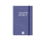 Agenda espiral Year 117 x 181 semana vista Finocam azul