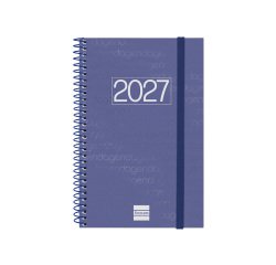Agenda espiral Year 117 x 181 semana vista Finocam azul