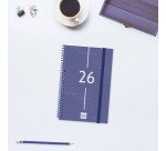 Agenda espiral Year 117 x 181 semana vista Finocam azul