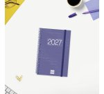 Agenda espiral Year 117 x 181 semana vista Finocam azul