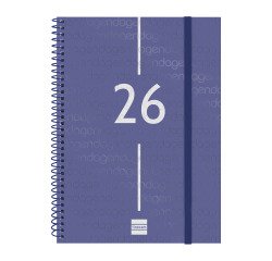 Agenda espiral Year 155 x 215 semana vista Finocam azul