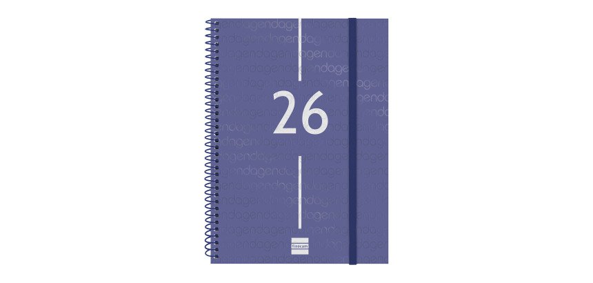 Agenda espiral Year 155 x 215 semana vista Finocam azul