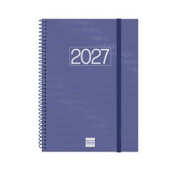 Agenda espiral Year 155 x 215 semana vista Finocam azul